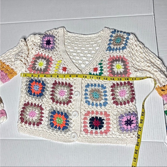 Colorful Granny Square Cardigan - Picture 9 of 10